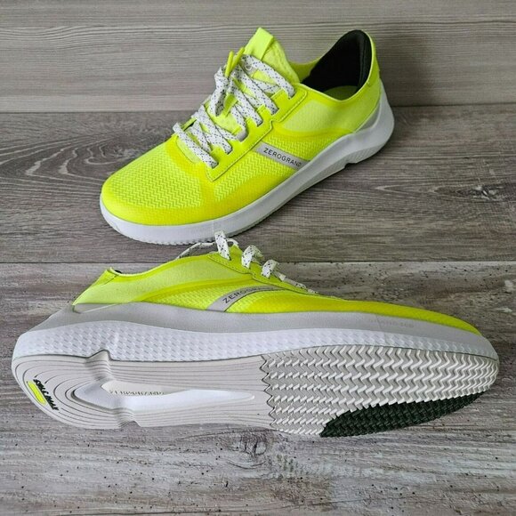 Cole Haan Zerogrand Neon Yellow Mens Winner Tennis Sneaker Size 10 Shoe C34012 - Picture 4 of 16
